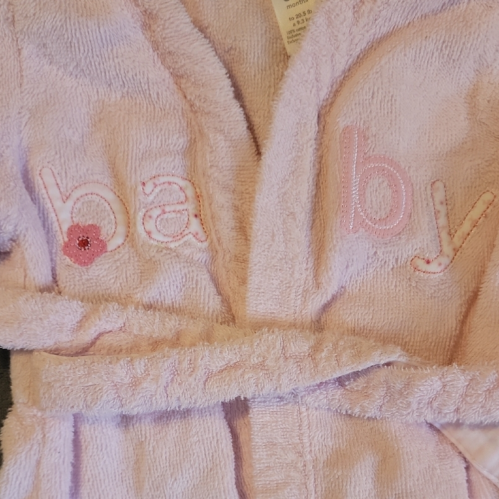 Carter's Soft Pink Baby Robe - Picture 3 of 5